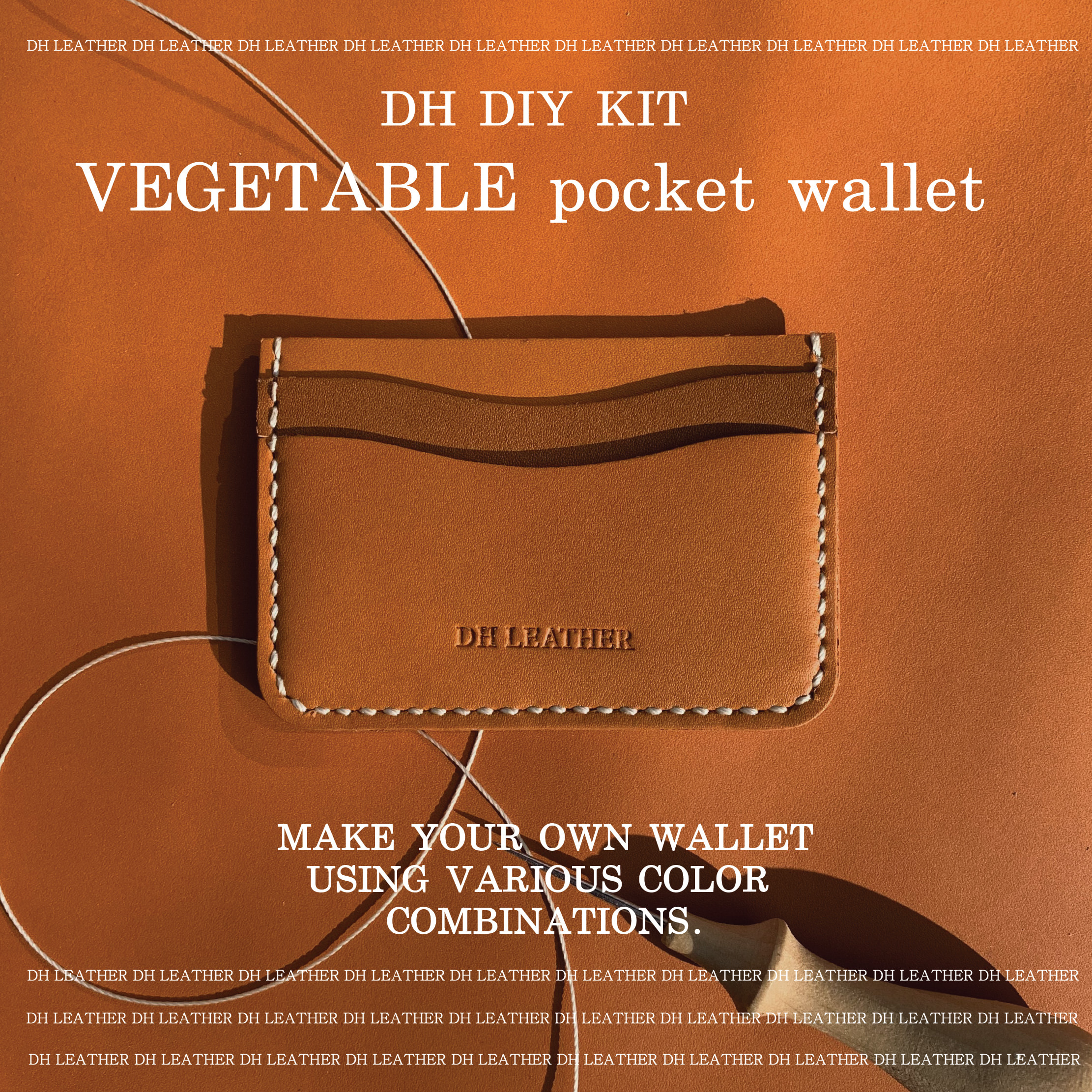포켓 카드지갑 DIY KIT - 베지터블 바케타(이태리)